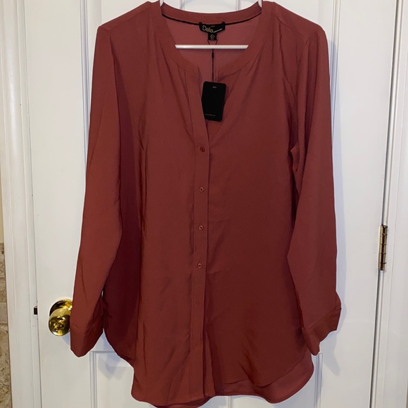 Dalia Tops - Dalia Tunic, Maroon, Large